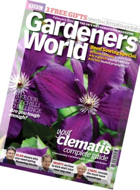 BBC Gardeners’ World – February 2016 Cover