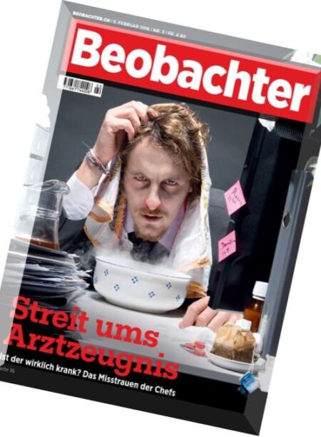 Beobachter – 5 Februar 2016 Cover