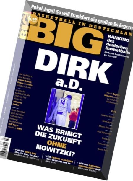 BIG – Basketball in Deutschland – Februar 2016 Cover