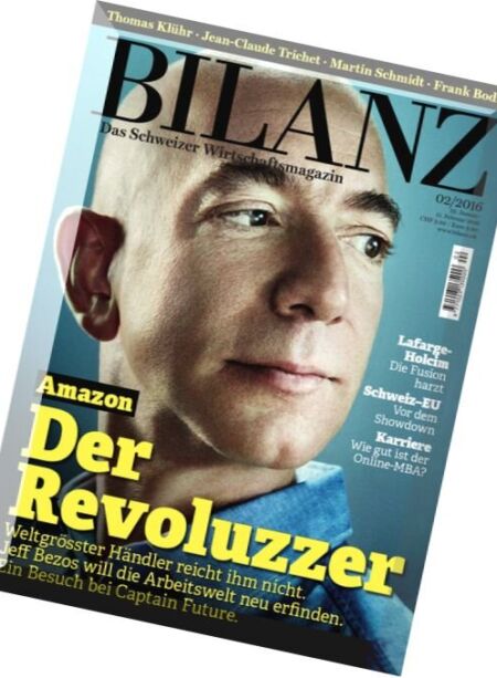 Bilanz – 29 Januar 2016 Cover