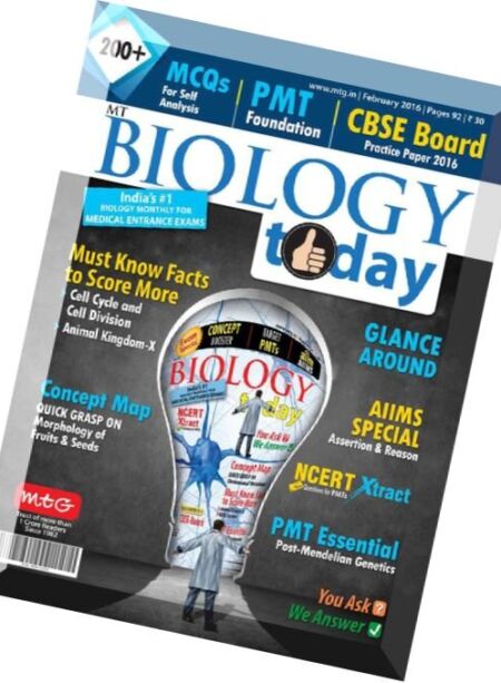 Biology Today – February 2016 Cover