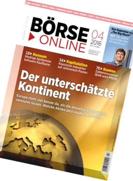 Borse Online – 28 Januar 2016 Cover