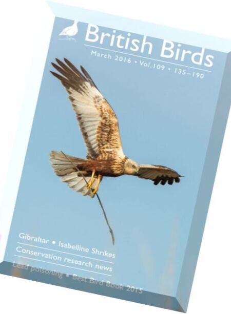 British Birds – March 2016 Cover