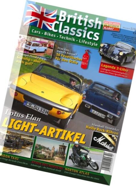 British Classics – Marz-April 2016 Cover