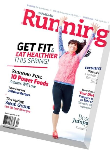 Canadian Running – March – April 2016 Cover