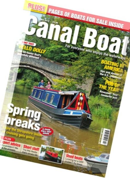 Canal Boat – April 2016 Cover