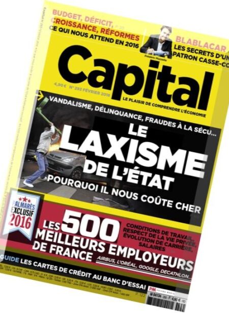 Capital France – Fevrier 2016 Cover