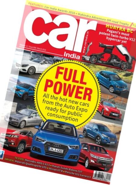 Car India – March 2016 Cover