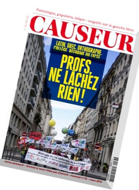 Causers – Mars 2016 Cover