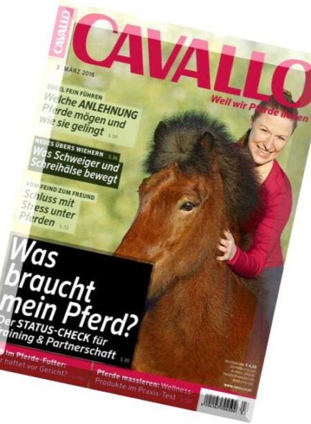 Cavallo – Marz 2016 Cover