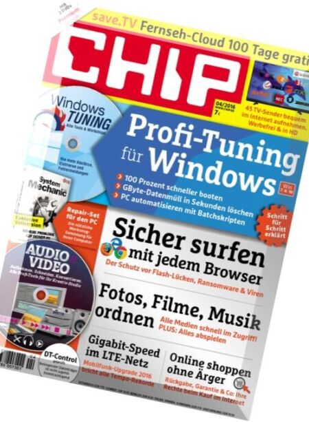 Chip Magazin – N 4, April 2016 Cover