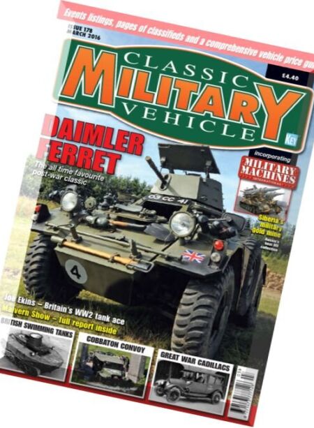 Classic Military Vehicle – March 2016 Cover
