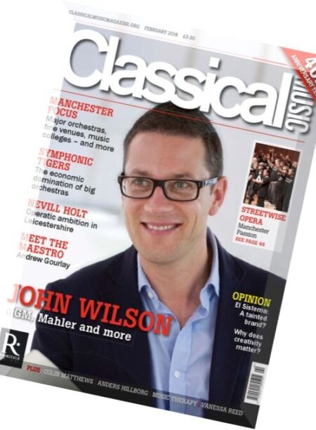Classical Music – February 2016 Cover