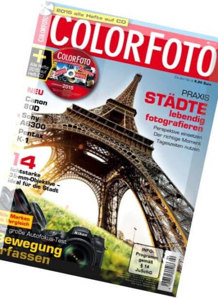Colorfoto Magazin – April 2016 Cover