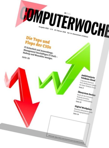 Computerwoche Magazin – N 08-09, 22 Februar 2016 Cover