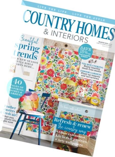Country Homes & Interiors – March 2016 Cover
