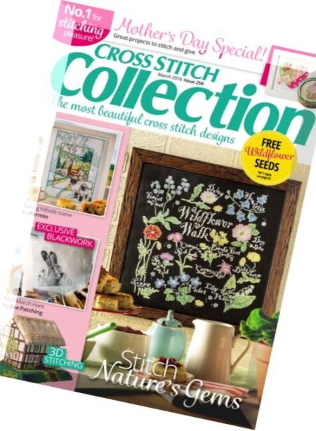 Cross Stitch Collection – March 2016 Cover