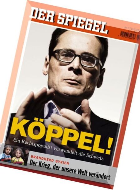 Der Spiegel – Nr.7, 13 Februar 2016 Cover