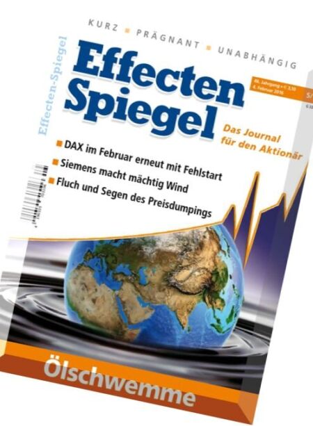 Effecten Spiegel – 4 Februar 2016 Cover