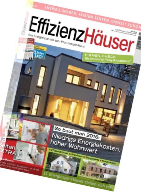 Effizienz Hauser – Februar-Marz 2016 Cover