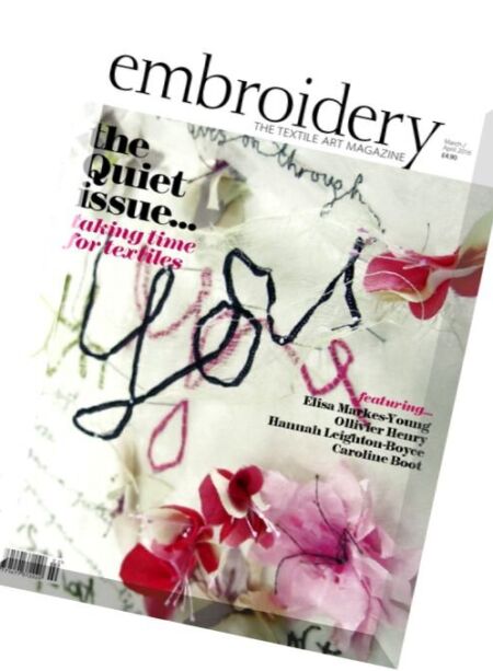 Embroidery – March-April 2016 Cover