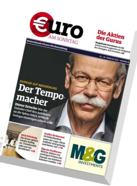 Euro am Sonntag – N 08, 20 Februar 2016 Cover
