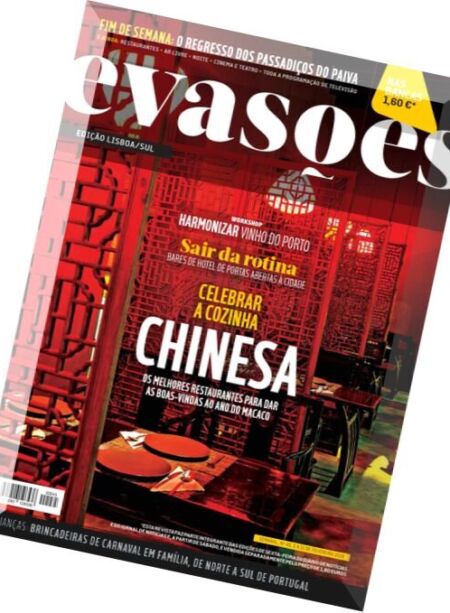 Evasoes – 5 Fevereiro 2016 Cover