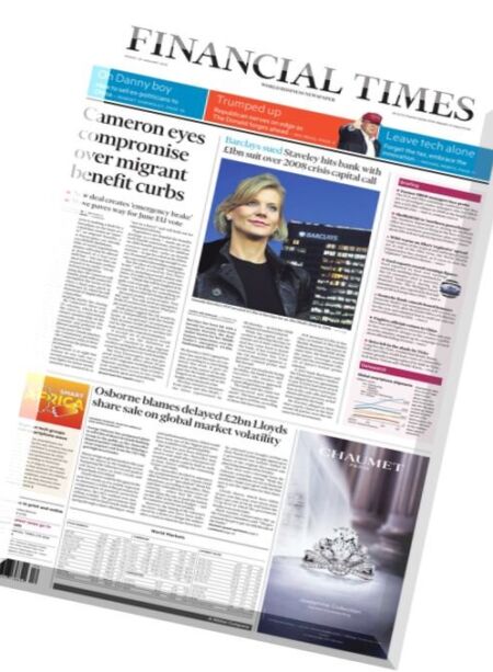 Financial Times UK – (01 – 29 – 2016) Cover