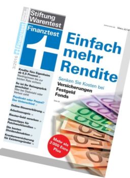 Finanztest Marz – 03, 2016