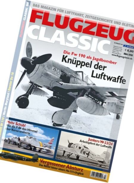 Flugzeug Classic – Marz 2016 Cover