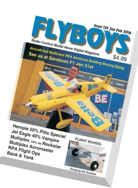 Flyboys Radio Control Model News – January-February 2016 Cover