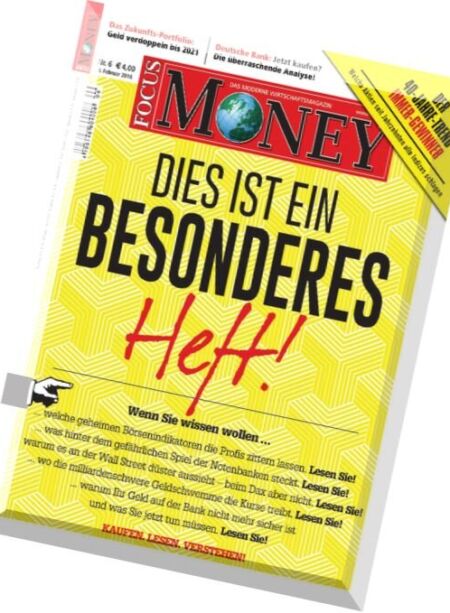 Focus Money – 3 Februar 2016 Cover