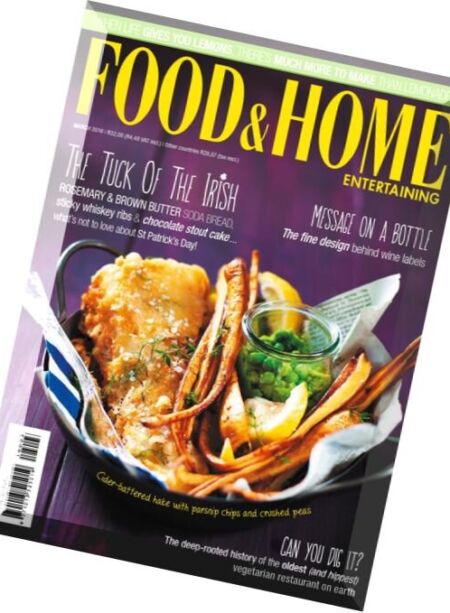 Food & Home Entertaining – March 2016 Cover