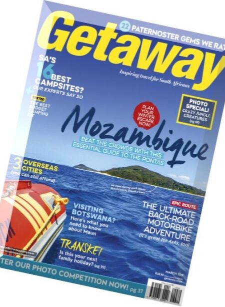 Getaway – March 2016 Cover