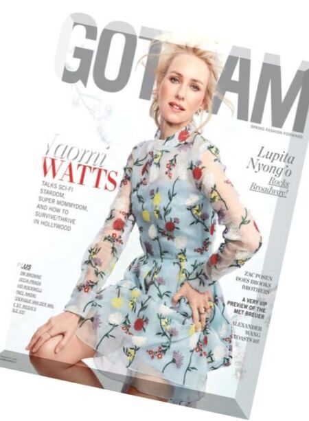 Gotham Magazine – Spring 2016 Cover