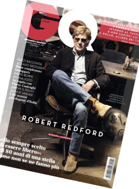 GQ Italia – Febbraio 2016 Cover