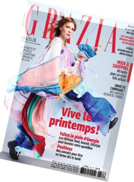 Grazia France – 11 au 17 Mars 2016 Cover
