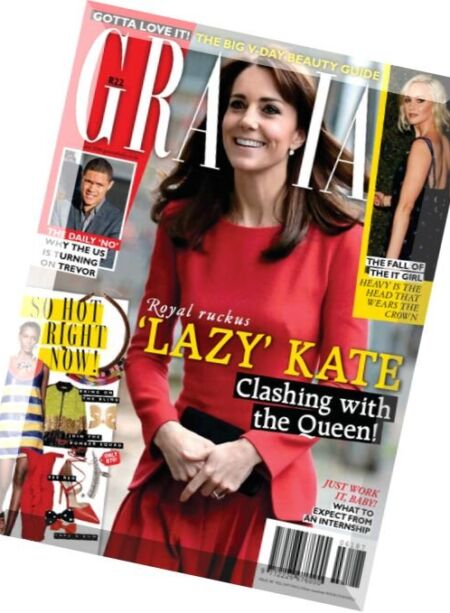 Grazia South Africa – 10 February 2016 Cover