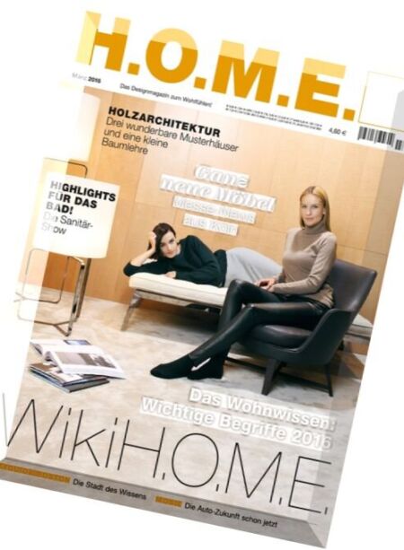 H.O.M.E. – Marz 2016 Cover