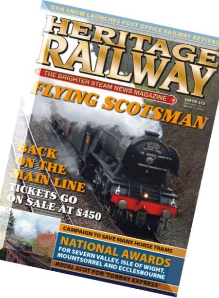 Heritage Railway – 11 February 2016 Cover