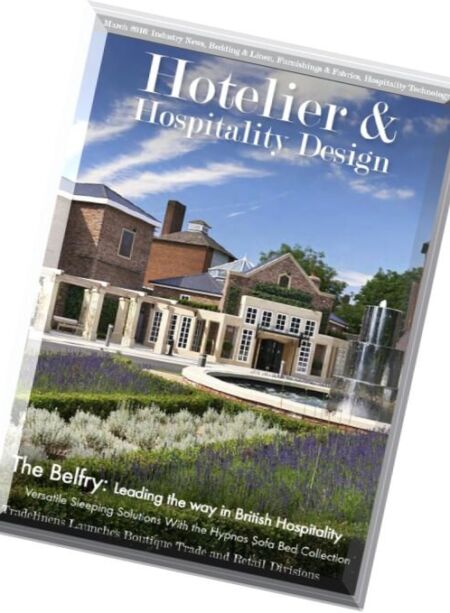 Hotelier & Hospitality Design – March 2016 Cover