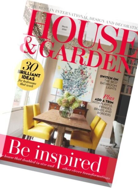 House and Garden – March 2016 Cover