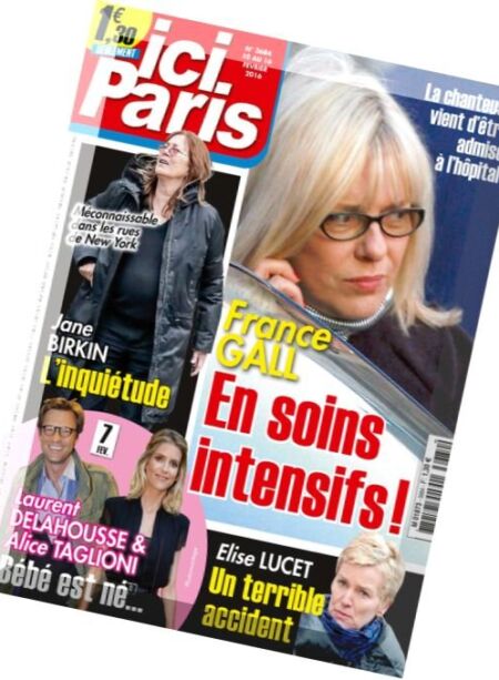 Ici Paris – 10 au 16 Fevrier 2016 Cover