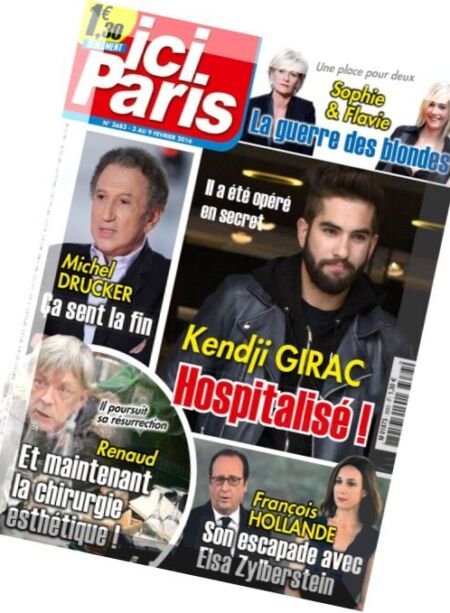 Ici Paris – 3 au 9 Fevrier 2016 Cover