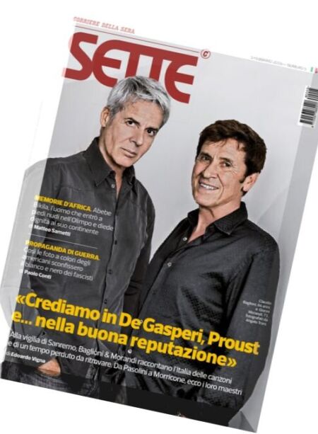 Il Corriere della Sera Sette – 05.02.2016 Cover