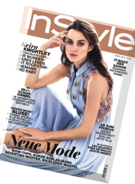 InStyle Germany – Marz 2016 Cover