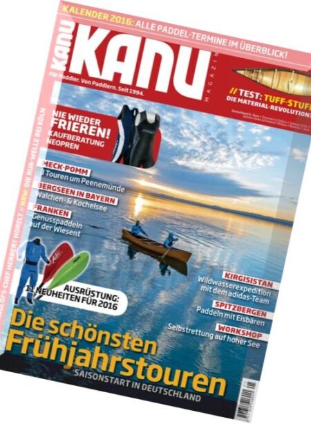 Kanu – Januar 2016 Cover