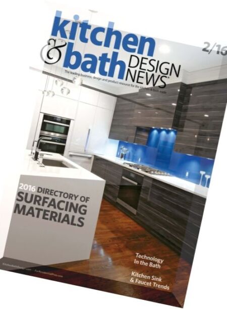 Kitchen & Bath Design News – February 2016 Cover