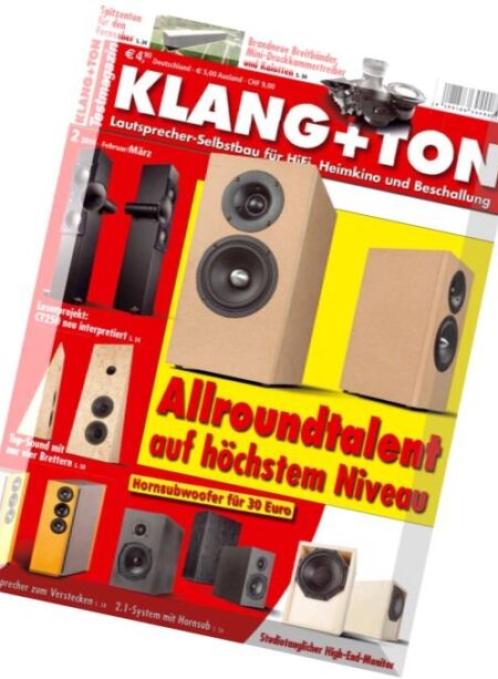 Klang+Ton – Februar-Marz 2016 Cover