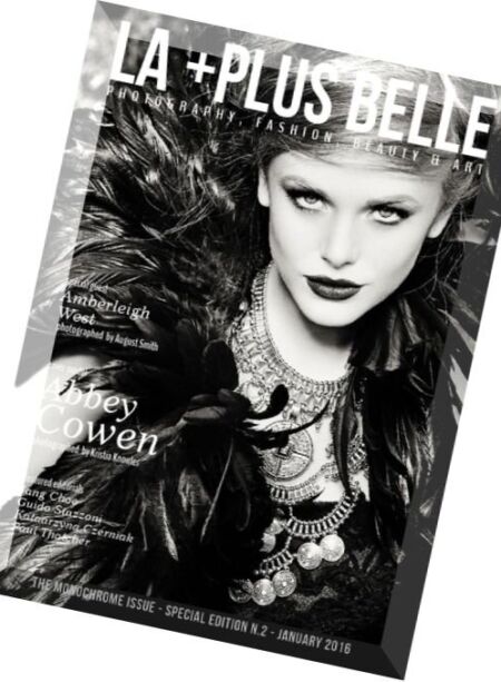 La +Plus Belle January 2016 (The Monochrome Issue) Cover